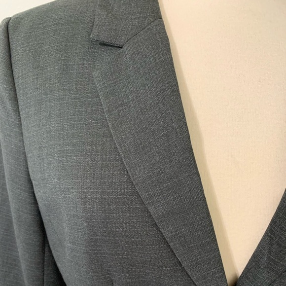 Banana Republic 2 Button Blazer Charcoal Gray Sz 8 - Picture 2 of 7